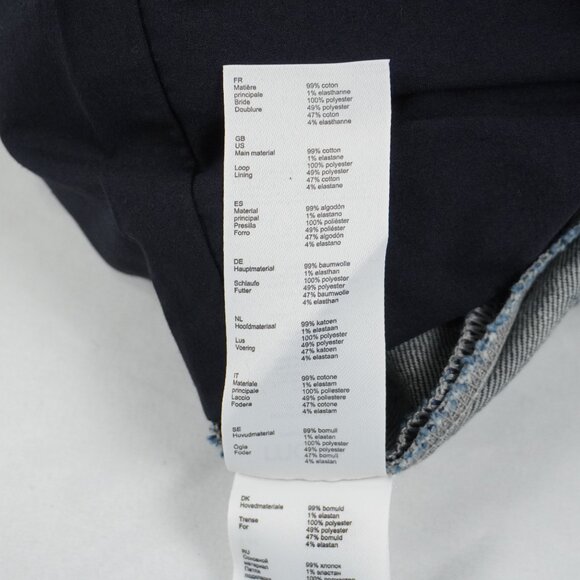 Maje Short Denim Pleated Skirt with Lining in Marine Blue Size 36 (NWT) - Picture 13 of 13